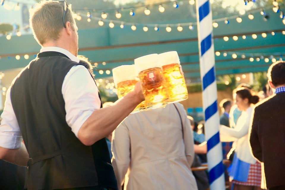 Waiters at Oktoberfest