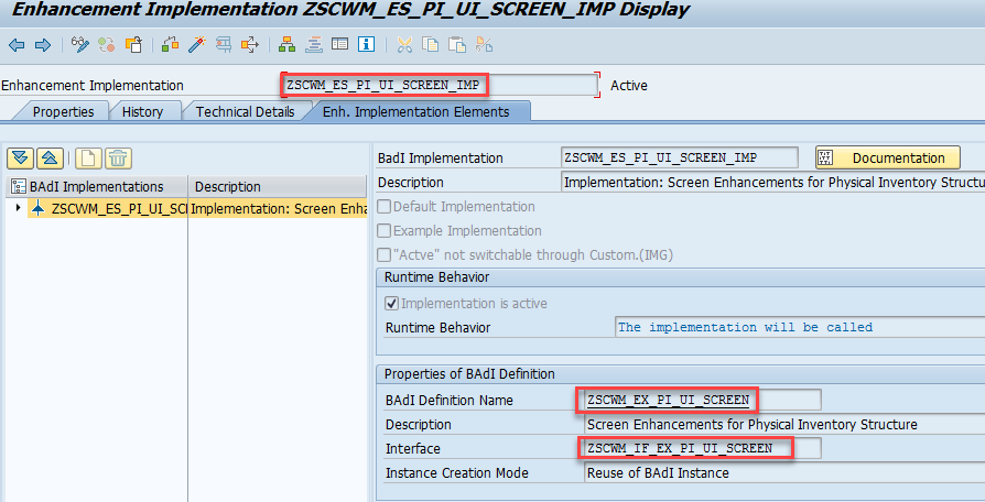 how to add fields to the sap ewm physical inventory screens