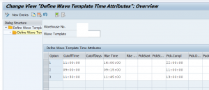 Wave template in SAP EWM 6