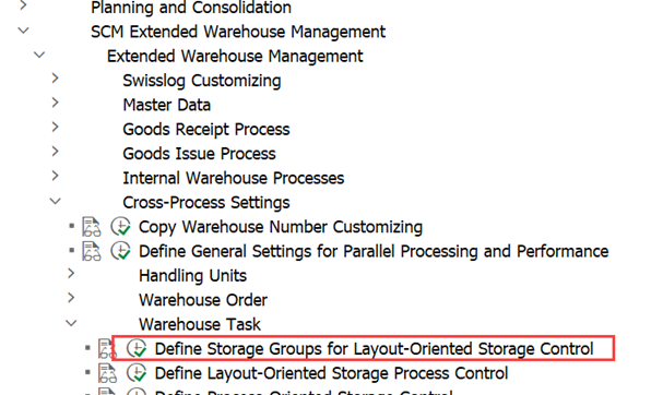 SAP EWM MFS Layout-oriented storage control_03