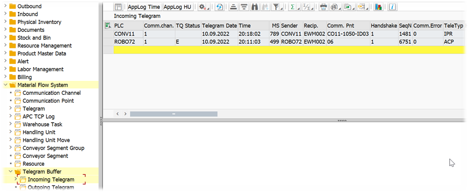 SAP EWM MFS Warehouse Monitor_34