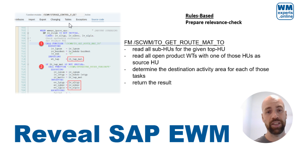 Reveal SAP EWM – Work center determination for a deconsolidation process