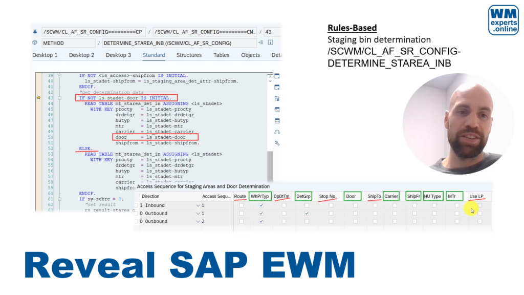 Reveal SAP EWM – Inbound staging bin determination