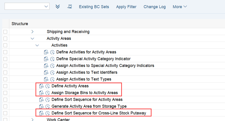 SAP EWM storage bin sorting CLSP_06