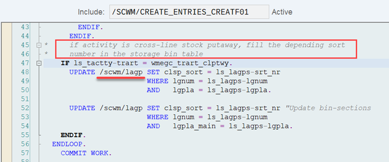 SAP EWM storage bin sorting CLSP_19