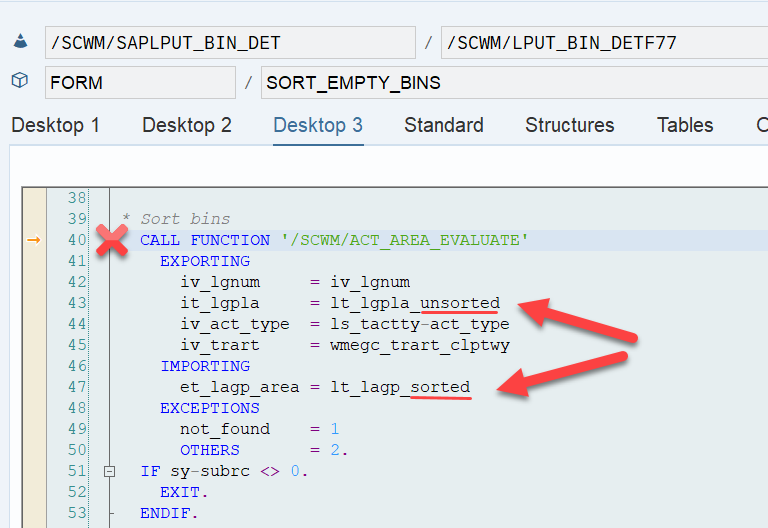 SAP EWM storage bin sorting CLSP_22