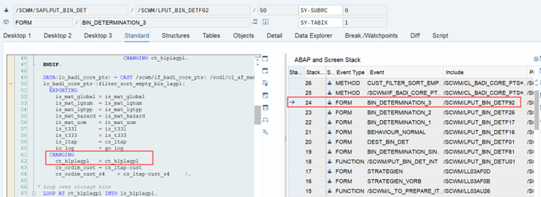 SAP EWM storage bin sorting CLSP_36