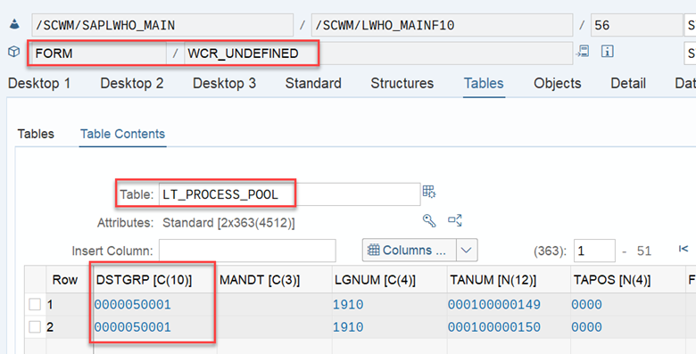 SAP EWM WOCR UNDE and DEF_27