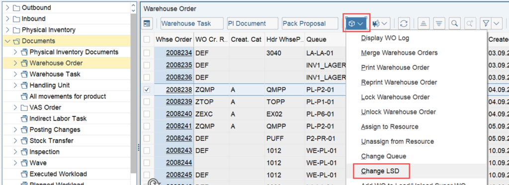 SAP EWM Enhance LSD calculation 01