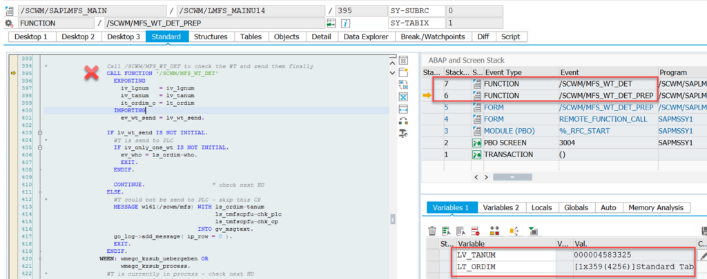 SAP EWM MFS PLC communication_12