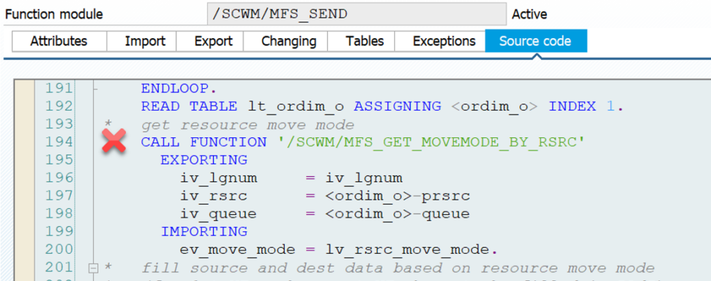 SAP EWM MFS PLC communication_19