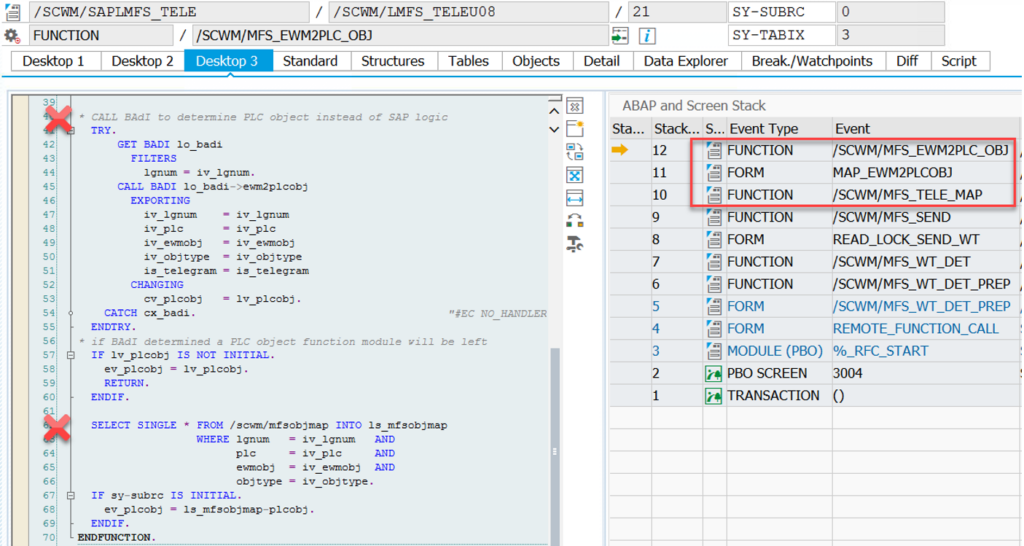 SAP EWM MFS PLC communication_21