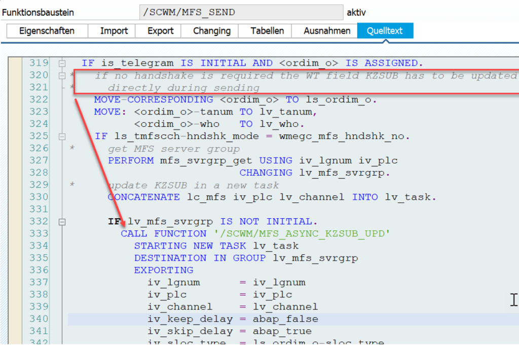 SAP EWM MFS PLC communication_28