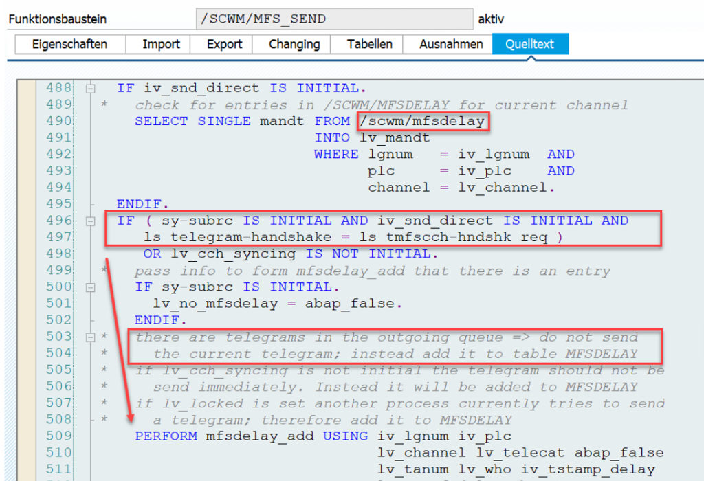 SAP EWM MFS PLC communication_32