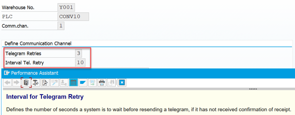 SAP EWM MFS PLC communication_38