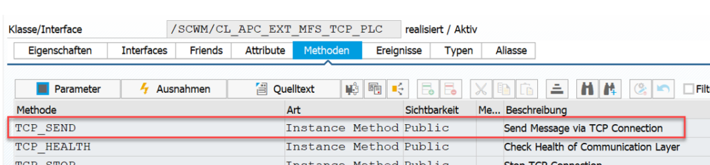 SAP EWM MFS PLC communication_43