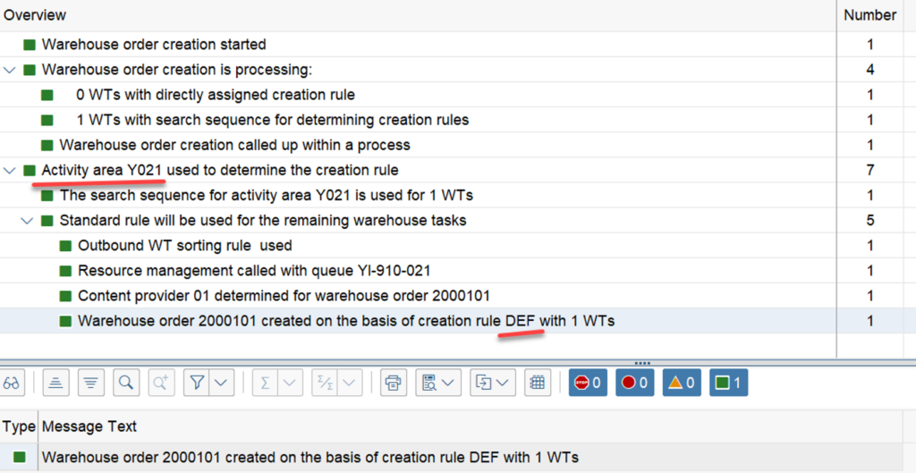 SAP EWM WOCR UNDE and DEF_09