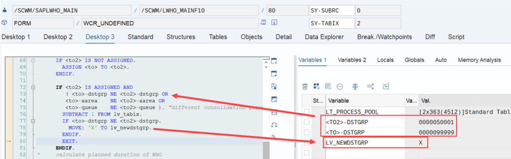 SAP EWM WOCR UNDE and DEF_31