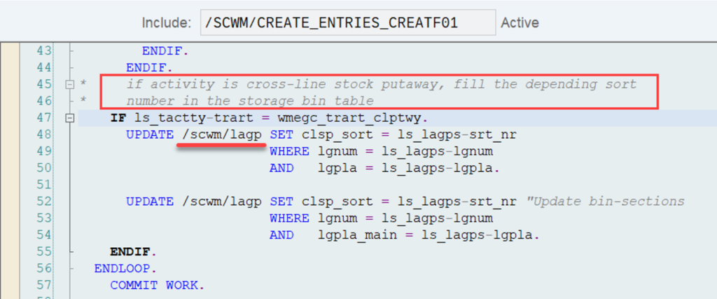 SAP EWM storage bin sorting CLSP_19